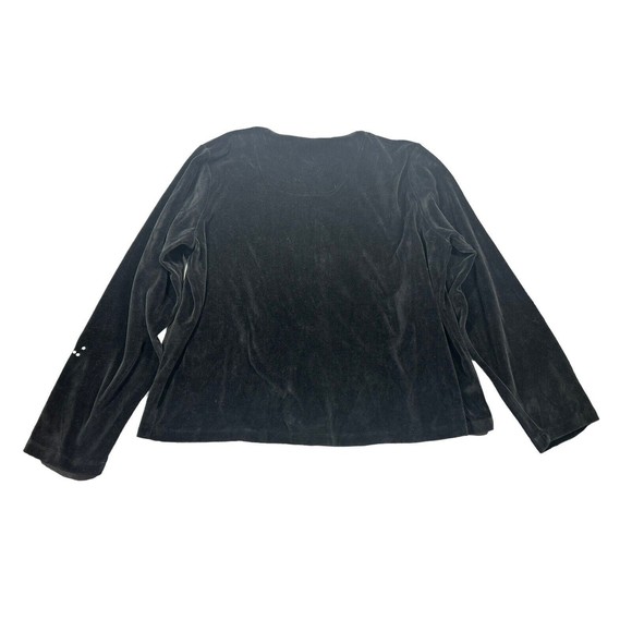 Michael Simon Event Snowman Ugly Christmas Sweater Sequin‎ XL Black - READ - Picture 2 of 11